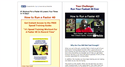 Desktop Screenshot of howtorunafaster40.com