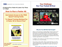 Tablet Screenshot of howtorunafaster40.com
